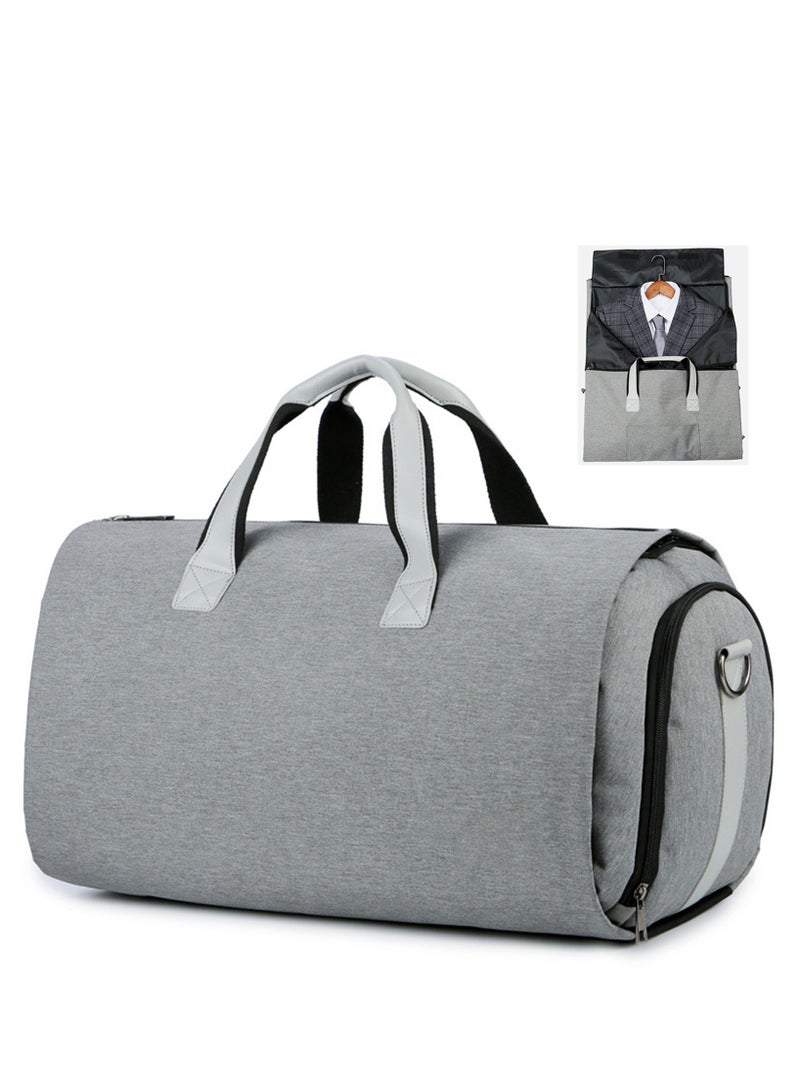 Garment Duffle Bag, Carry On Suit Bag with Shoulder Strap for Travel, Foldable Convertible 2 in 1 Hanging Suitcase for Business and Office - Image 1