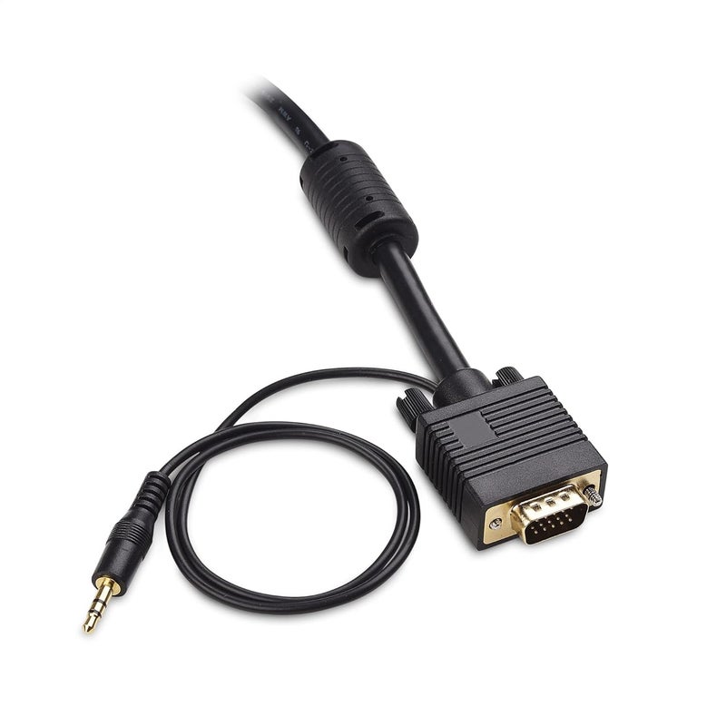 CableMatters كابل VGA مع صوت (كابل SVGA لشاشة مع صوت ستيريو 3.5 مم) بطول 15 قدم - Image 5