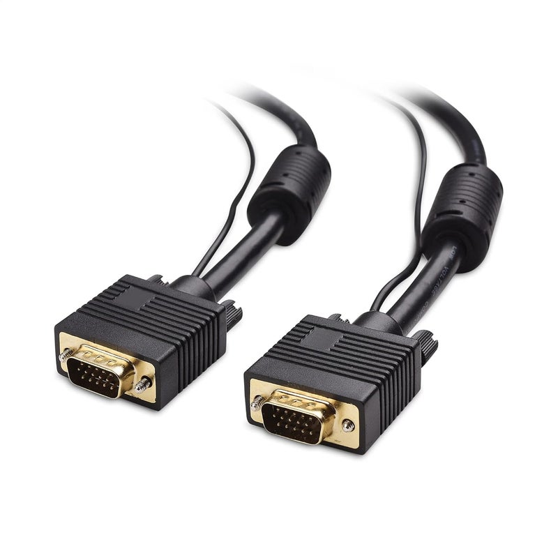 CableMatters كابل VGA مع صوت (كابل SVGA لشاشة مع صوت ستيريو 3.5 مم) بطول 15 قدم - Image 3