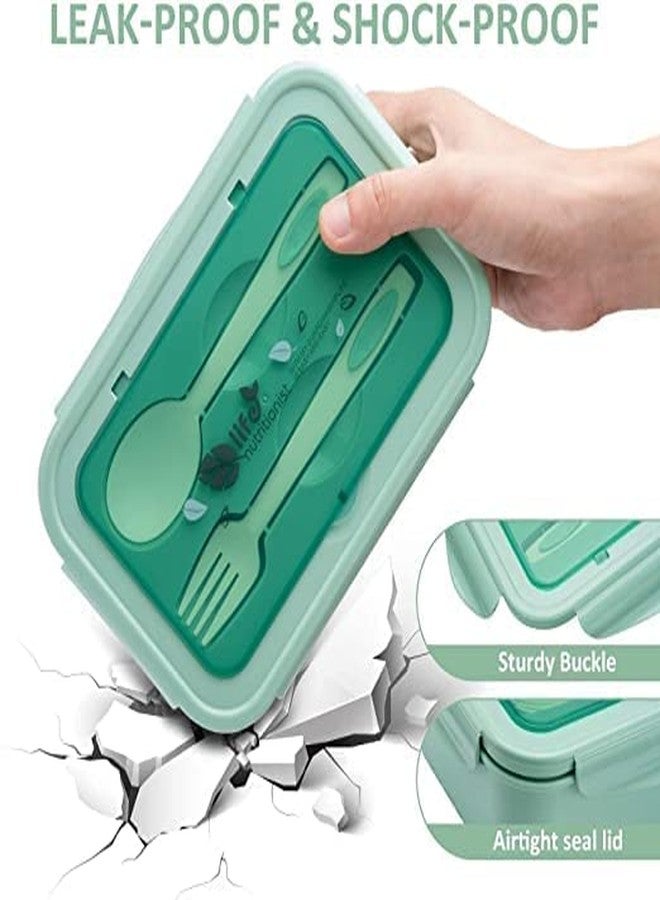 Swami Enterprise 3 Section Lunch Box,Leak Proof 3 Compartment Lunch Box Reusable Freezer Safe Food Containers with Spoon for Office,Picnic,School - Image 5