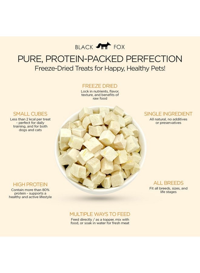 BLACK FOX Freeze-Dried Chicken Breast Training Treats for Dogs and Cats | 330 Treats, 4oz Single Ingredient, Raw, Healthy, All Natural, Human Grade, Recyclable Packaging - Image 2