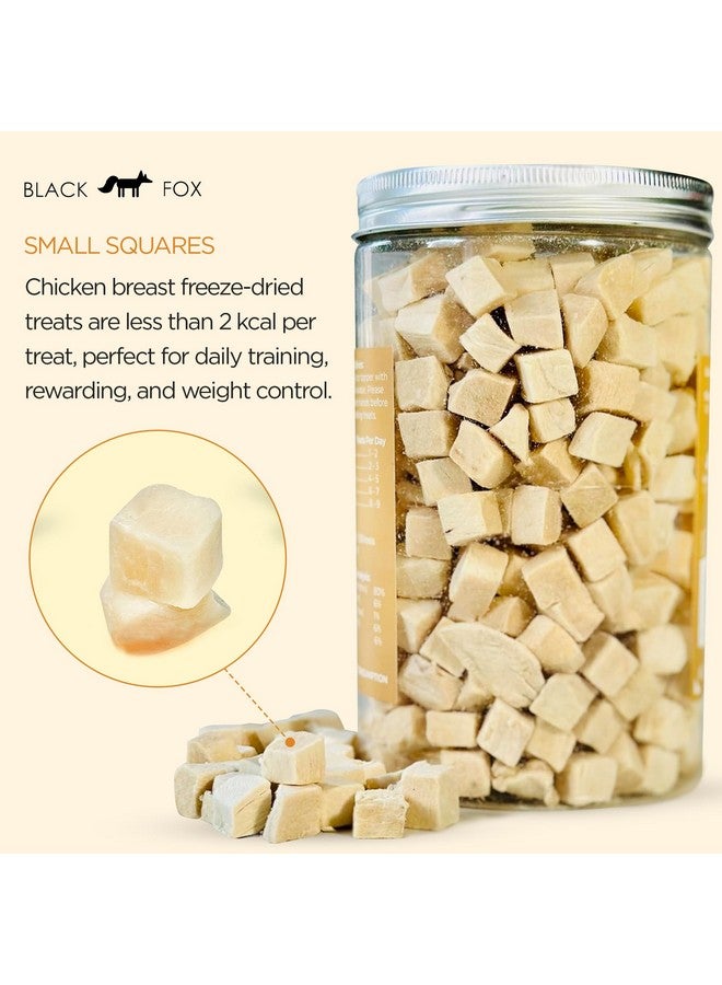 BLACK FOX Freeze-Dried Chicken Breast Training Treats for Dogs and Cats | 330 Treats, 4oz Single Ingredient, Raw, Healthy, All Natural, Human Grade, Recyclable Packaging - Image 4