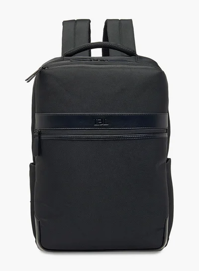 LBL by Shoexpress Men Solid Backpack with Adjustable Straps and Zip Closure - 10x31x43 cm