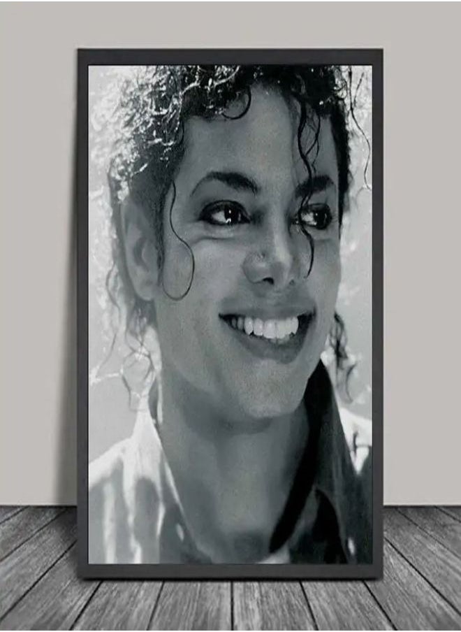 Generic - (Assembly frame) Famous Classical Dancer Singer  Michael Jackson Black White Print Art Canvas Poster For Living Room Decor Home Wall Picture - Image 1