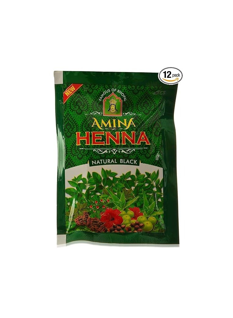 Amina Henna Natural Black Hair Colour   25 g - Image 2