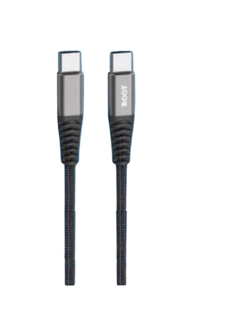 رووت كيبل تايب سي تايب سي أسود قماش 1.2M روت - Image 2