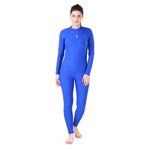 TYR Nylon Eco Long Sleeve Rashguard, XL/38 (Cobalt) - Image 1