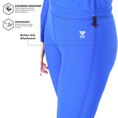 TYR Nylon Eco Long Sleeve Rashguard, XL/38 (Cobalt) - Image 5