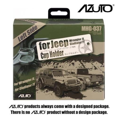 AZUTO حامل أكواب AZUTO لجيب رانجلر (JL) / غلادياتور (JT) الجانب الأيسر MHG-037 - Image 3