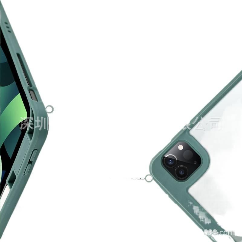 حافظة آيباد شفافة بظهر واضح لجهاز iPad Air / iPad 10.2 باللون أسود بظهر شفاف خفيف الحمل للاستخدام الداخلي للهدايا - Image 2