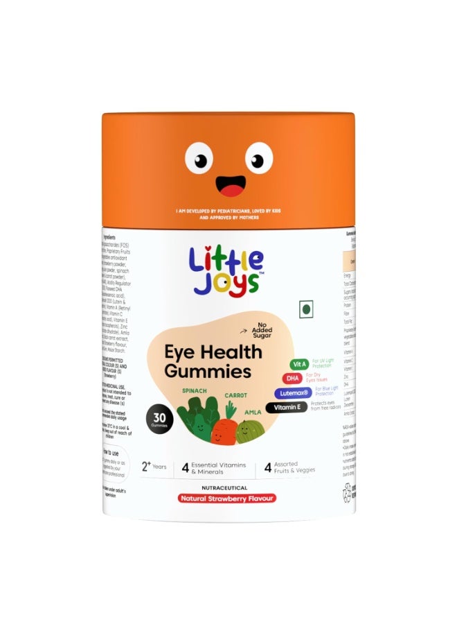 Little Joys Eye Health Gummies (2-12 years) | 30 Days Pack | Strawberry Flavour (Strawberry) - Image 4