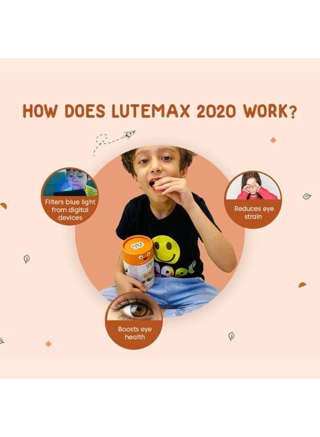 Little Joys Eye Health Gummies (2-12 years) | 30 Days Pack | Strawberry Flavour (Strawberry) - Image 5