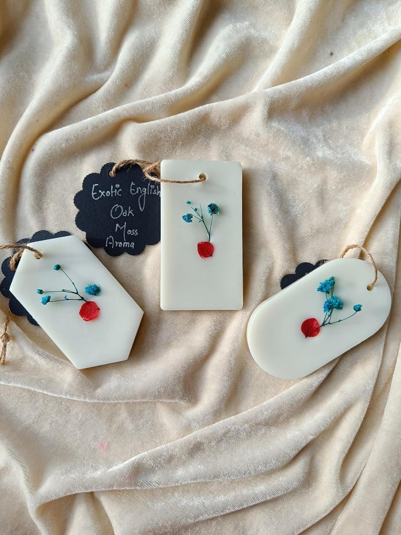 Decor D style Air Freshener Wax TabletScented Sachet for Drawers Wardrobe Car Shoes RacksPack of 3  - Image 1