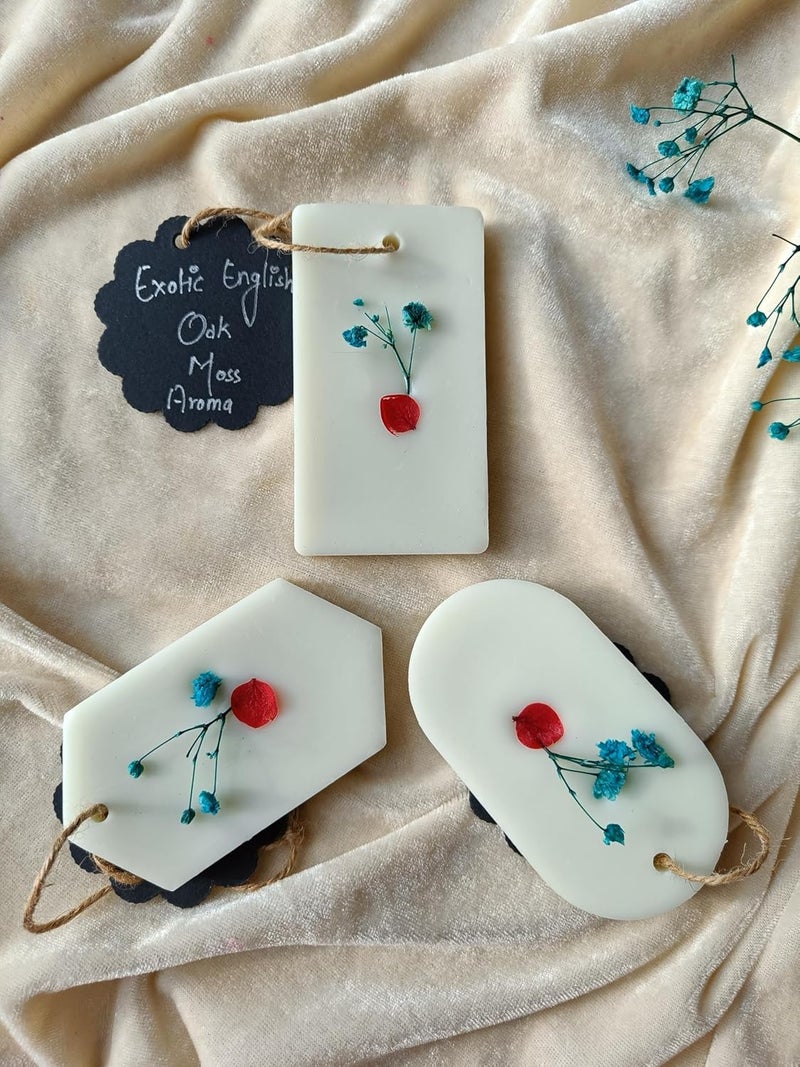 Decor D style Air Freshener Wax TabletScented Sachet for Drawers Wardrobe Car Shoes RacksPack of 3  - Image 2