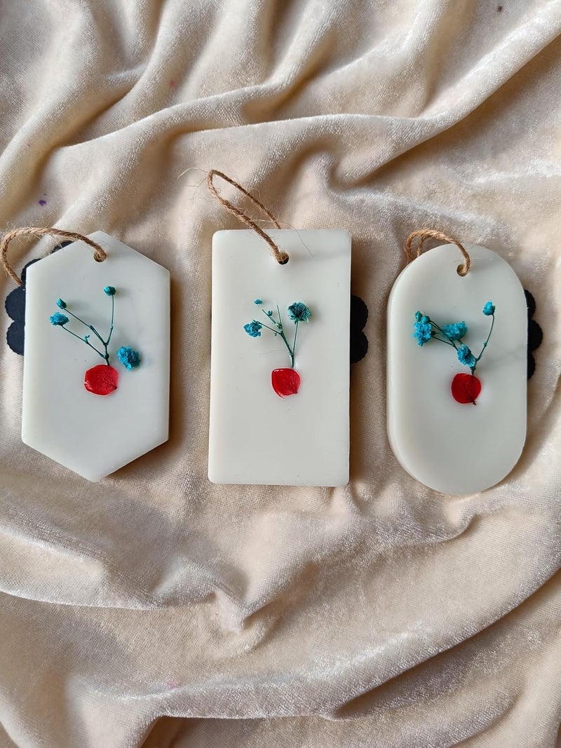 Decor D style Air Freshener Wax TabletScented Sachet for Drawers Wardrobe Car Shoes RacksPack of 3  - Image 4