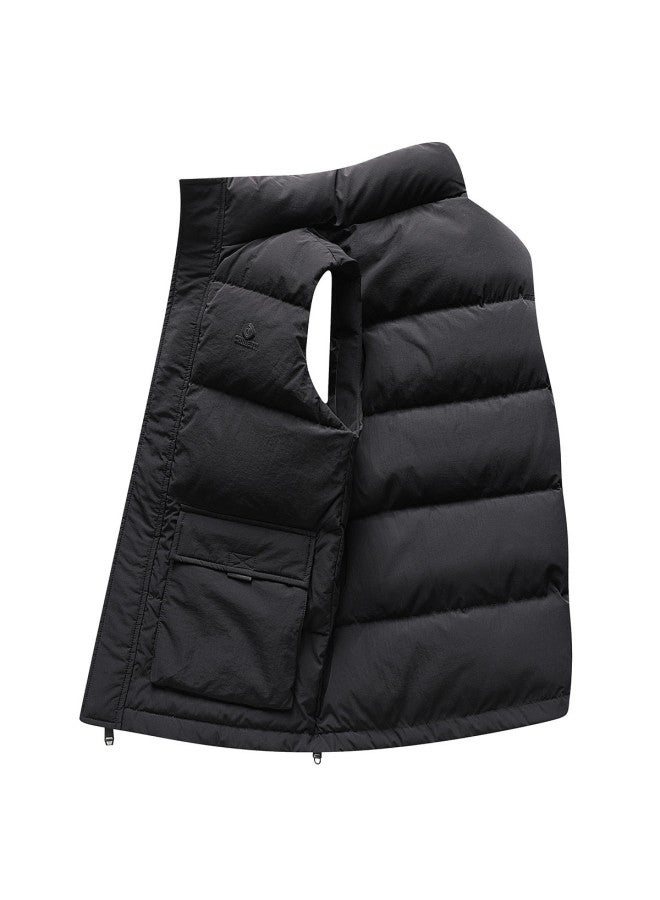 YaYa Outdoor Sports Warm And Comfortable Vest Winter Down Jacket Stand Collar Sleeveless Versatile Vest Coat Men - Image 2