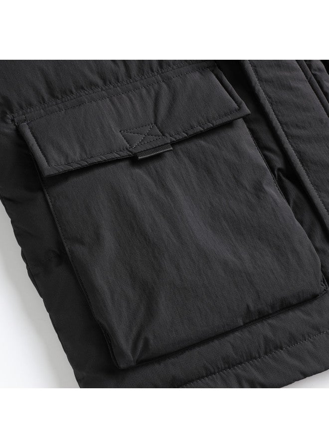 YaYa Outdoor Sports Warm And Comfortable Vest Winter Down Jacket Stand Collar Sleeveless Versatile Vest Coat Men - Image 5