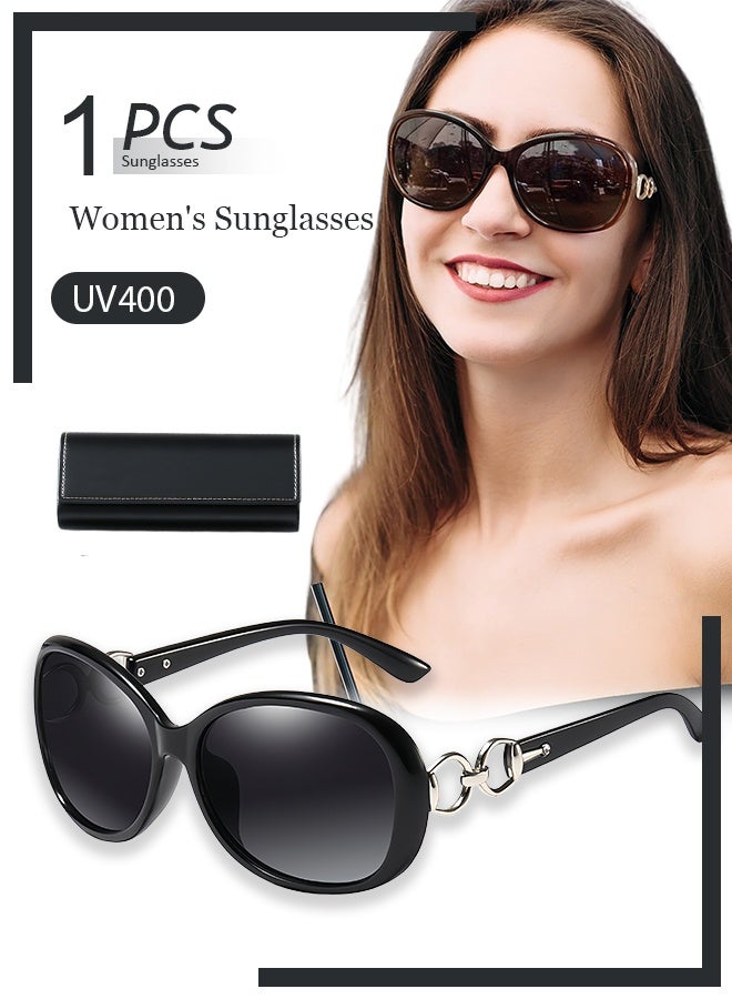 Sunier Sunglasses Womens Polarized Trendy Oversized Sun Glasses Fashion Ladies Shades 100% UV400 Protection S85 - Image 1