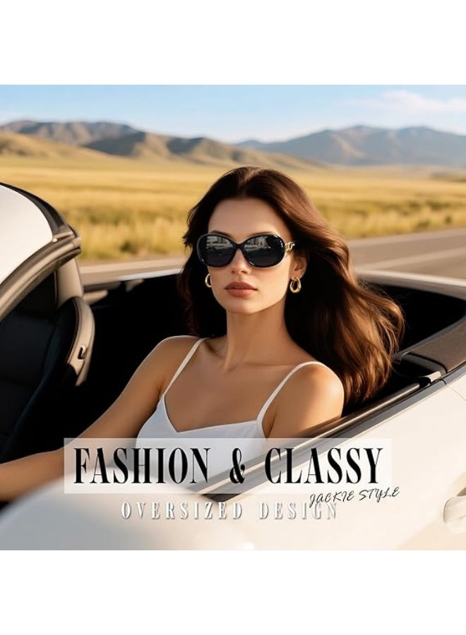 Sunier Sunglasses Womens Polarized Trendy Oversized Sun Glasses Fashion Ladies Shades 100% UV400 Protection S85 - Image 2
