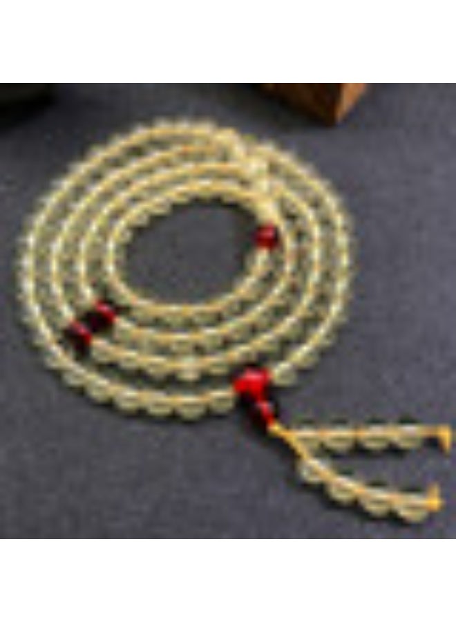 NIBEMINENT 108 Tea Amber Prayer Beads/Tasbih/8mm