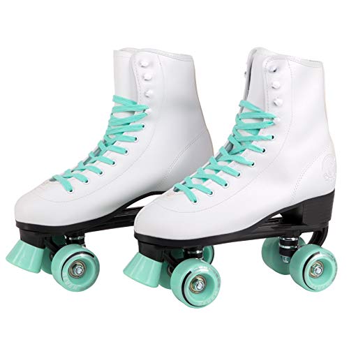 C SEVEN C7skates Quad Roller Skates | Retro Design (Mint, Women's 5 / Youth 4) - Image 2