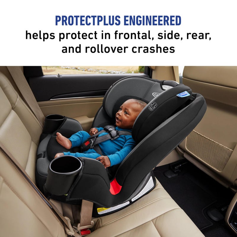 Graco TriRide 3-in-1 Convertible Car Seat - Highback Booster, Forward & Rear Facing Modes, Suitable from Newborn to Preschooler, Perfect for Long Journeys in Redmond Color - Image 3