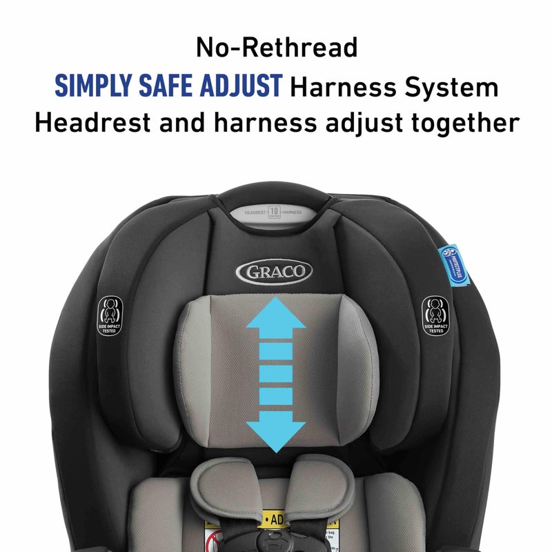 Graco TriRide 3-in-1 Convertible Car Seat - Highback Booster, Forward & Rear Facing Modes, Suitable from Newborn to Preschooler, Perfect for Long Journeys in Redmond Color - Image 4
