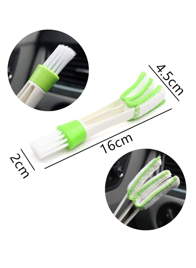SYOSI Car Detailing Brush Set for Cleaning Wheels Interior Exterior Leather Includes 6Pcs Wooden Handle Automotive Detail Brush 3Pcs Wire Brush and 2Pcs Air Conditioner Brush 11Pcs - Image 3
