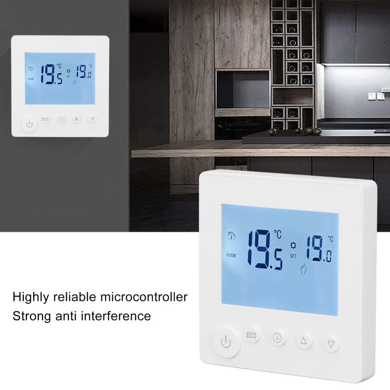 95V 240V 3A Touchscreen Digital Thermostat For Water Underfloor Heating LCD Display Temperature Controller - Image 3