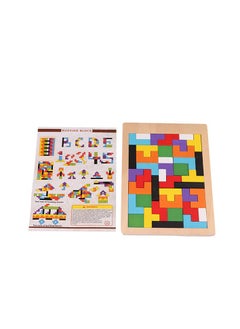 FUSIONPULSE Wooden Intelligence Tetris Jigsaw Puzzle | Set of 40 Pcs  - Image 2