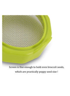 Y&D Sprouting lids, Plastic Sprout Lid with Stainless Steel Screen for Wide Mouth Jars, Germination Kit Sprouter Maker Stand Water Tray  - Image 5