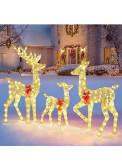 3x Luminous Reindeer Elk