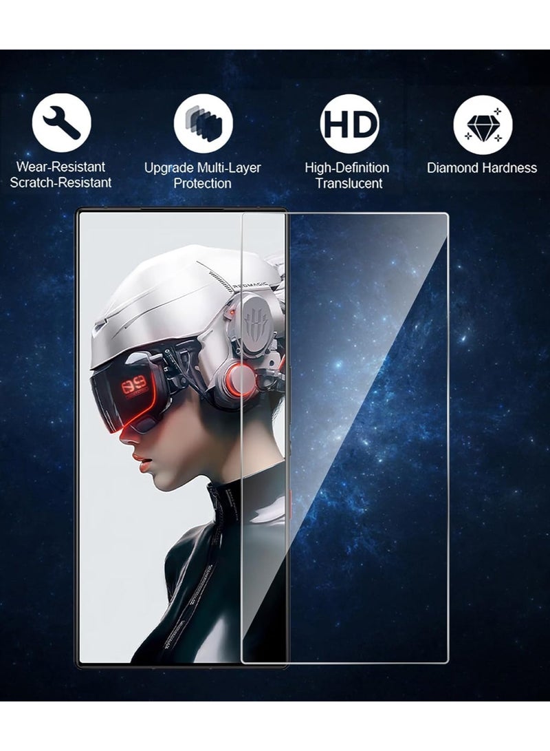 【2PCS】 Screen Protector for ZTE Nubia Z70 Ultra, 9H Tempered Glass, Anti-Scratch Bubble Free, HD Clear Front Screen Protector Phone Film - Image 2