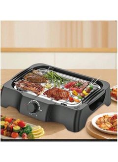 Electric Barbecue Grill, Non Stick Barbecue Griller Machine 5-level Adjustable 1500W Household Electric BBQ Grill Camping Cooking and Barbecue Grill Indoor Barbecue Grill Easy to Clean