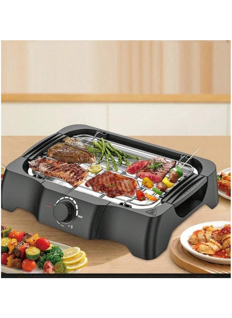 Generic - Electric Barbecue Grill, Non Stick Barbecue Griller Machine 5-level Adjustable 1500W Household Electric BBQ Grill Camping Cooking and Barbecue Grill Indoor Barbecue Grill Easy to Clean - Image 1