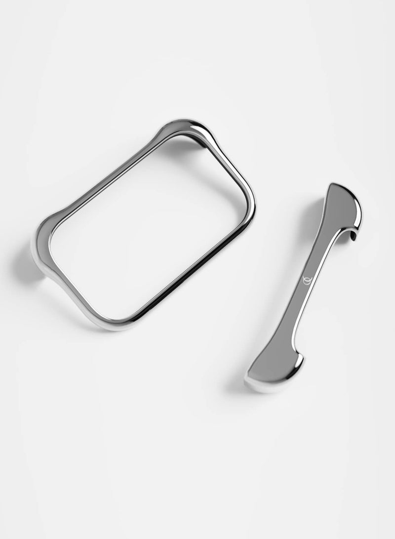 ARC حافظة بامبر ألمنيوم Pulse لهاتف آيفون 17 برو 6.3"، حافظة واقية رفيعة مضادة للصدمات من المعدن المستخدم في الطيران، مقاومة للخدوش، ملائمة للانزلاق، مختبرة لتحمل السقوط من ارتفاع 10 أقدام، شحن لاسلكي MagSafe، فضي - Image 1