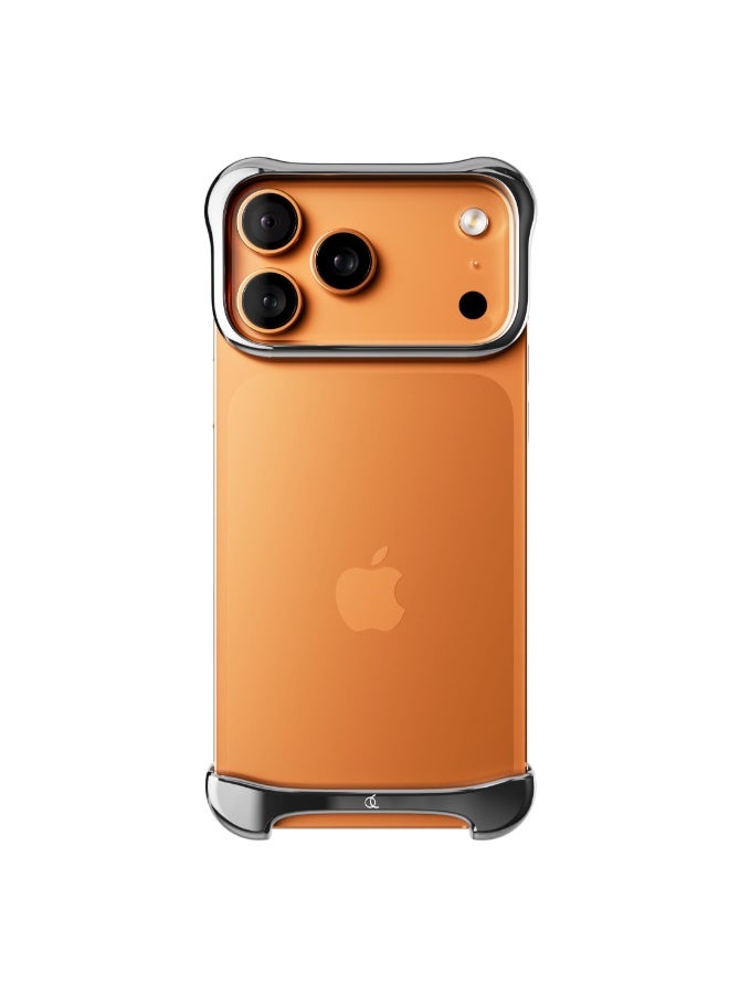 ARC حافظة بامبر ألمنيوم Pulse لهاتف آيفون 17 برو 6.3"، حافظة واقية رفيعة مضادة للصدمات من المعدن المستخدم في الطيران، مقاومة للخدوش، ملائمة للانزلاق، مختبرة لتحمل السقوط من ارتفاع 10 أقدام، شحن لاسلكي MagSafe، فضي - Image 5