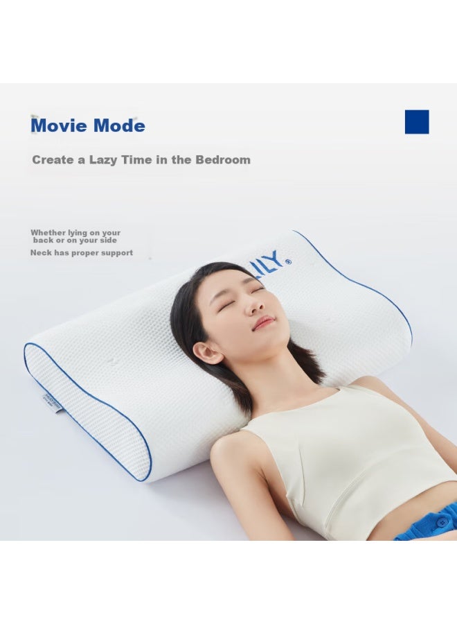 Mlily Deep Sleep Memory Foam Pillow, Cervical Pillow, Adult Sleeping Pillow, Single, Neck Support, Zero Pressure Pillow, L