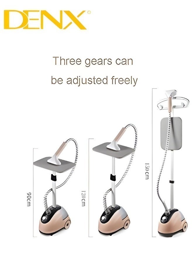 Denx - 2000W High Power Portable Vertical Steamer Iron Remove Wrinkles Fast , Professional Garment Steamer, 2 in 1, Flatbed Vertical Steamer, 2000W, Fast Heating with 1.8L Water Tank , From Denx - Image 1