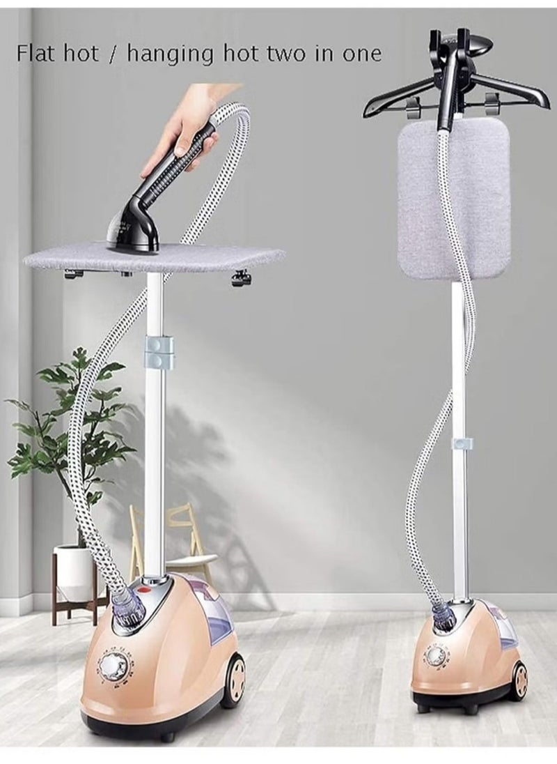 Denx - 2000W High Power Portable Vertical Steamer Iron Remove Wrinkles Fast , Professional Garment Steamer, 2 in 1, Flatbed Vertical Steamer, 2000W, Fast Heating with 1.8L Water Tank , From Denx - Image 1
