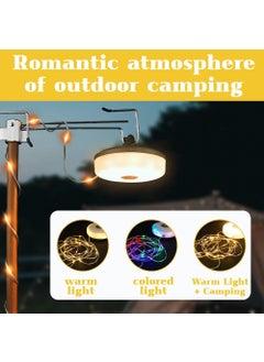 KEYOZA KEYOZA Camping Lights String Outdoor String Lights with 5 Lighting Modes Quick 30s Recovery Durable and Waterproof USB Charging Portable Camping Lights for Camping Yard and Hiking 328ft  - Image 4