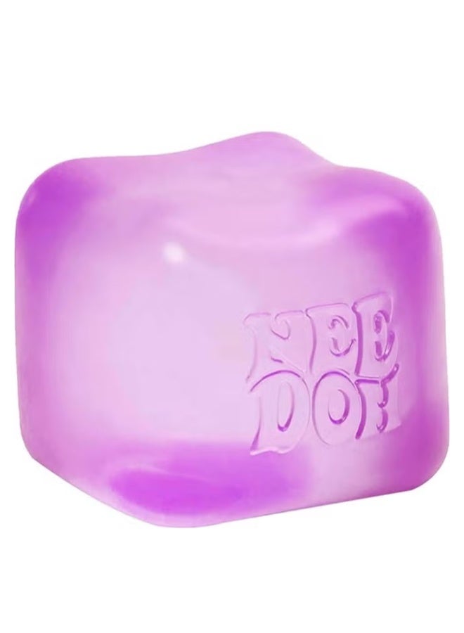 سكايلينغ Schylling NeeDoh Nice Cube - لعبة الضغط الحسية مع إسفنجة صلبة للغاية - مكعب 2.25 بوصة (أرجواني) - Image 1