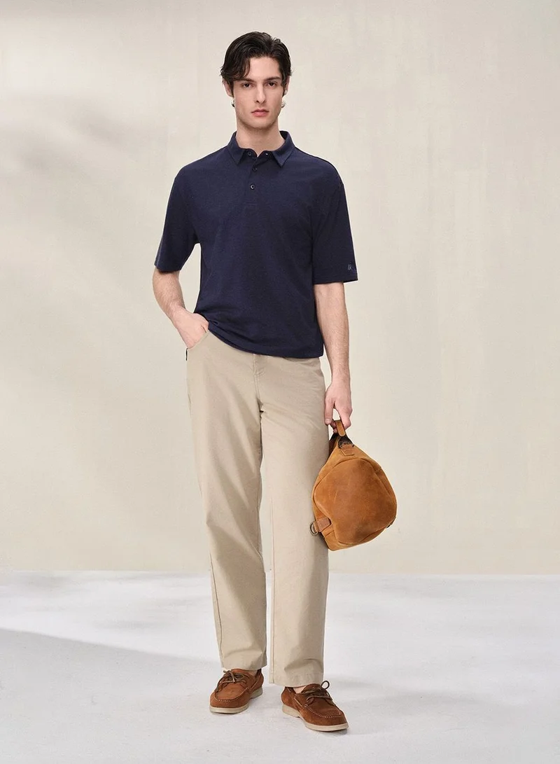 GIORDANO Men Regular Cotton Blend Essential Polo