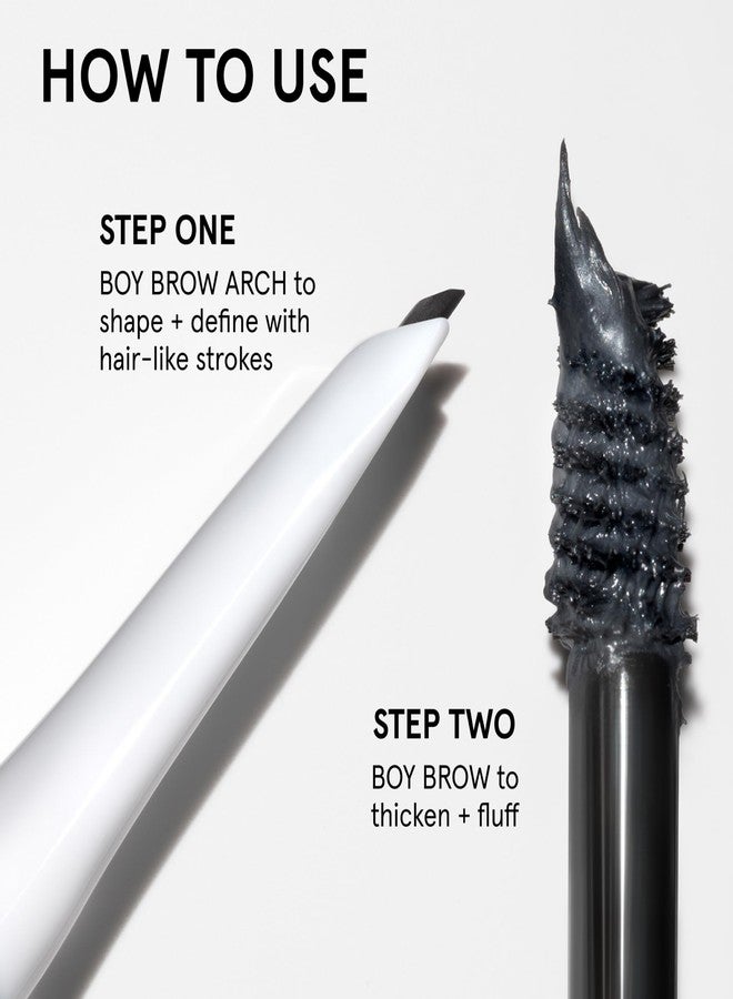 Glossier Boy Brow Eyebrow Gel & Volumizing Pomade, Black - Image 5