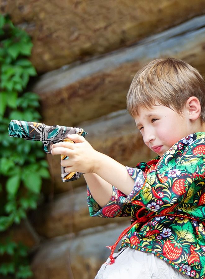 GROIC Soft Bullet Gun Toys 1911 Colt Foam Blasters Toy Pistol RoboCop Pattern, 30-PCs EVA Safety Foam Soft Bullet Darts, Shell Ejecting Shooting Games Educational Model Toys Gifts Guns Pistol - Image 5