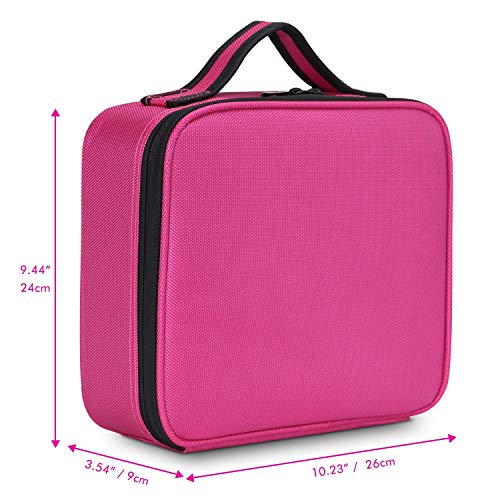 SHAMAX® Professional Makeup Case Organizer Bag for Women Travel Cosmetic Kit Storage Bag Vanity Box Vanity Bag for Cosmetic Case Organiser, Makeup Artist Travel Friendly (26l x 23b x 9h cm) - Image 3