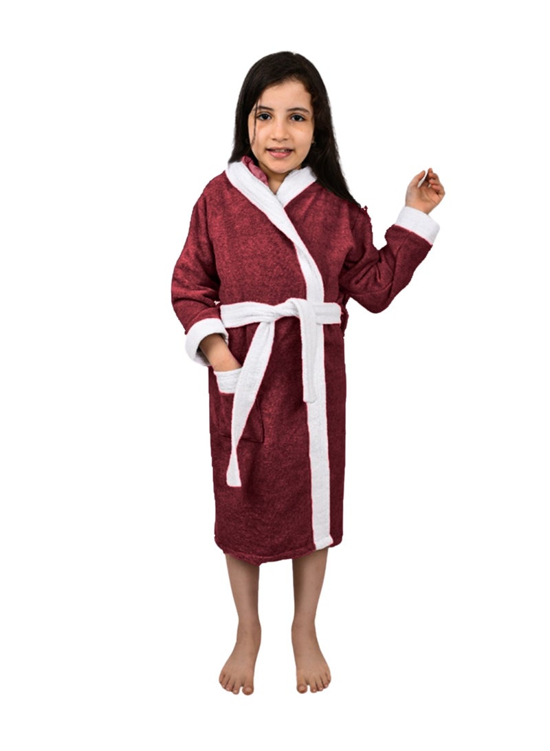 Banotex Baby Bathrobe Made of Pure Cotton in Sky Blue with a Hood Comfortable for Kids - Girls and Boys - Image 1