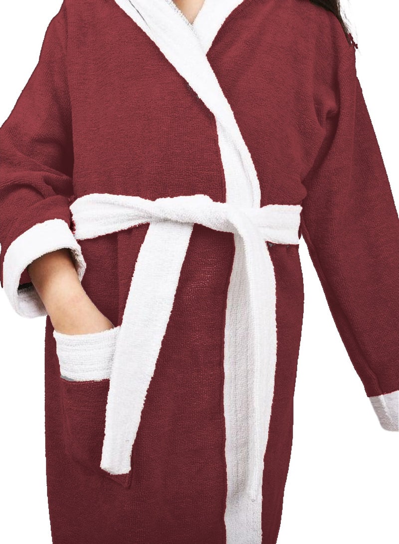 Banotex Baby Bathrobe Made of Pure Cotton in Sky Blue with a Hood Comfortable for Kids - Girls and Boys - Image 2