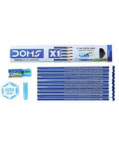 DOMS 12-Pieces  X1 X-Tra Super Dark Pencils Sets  - Image 3