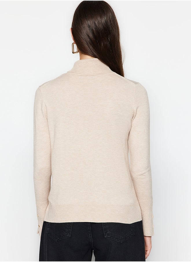 trendyol Taş Premium Yarn / Special Yarn Basic Knitwear Sweater TWOAW23KZ01514  - Image 5